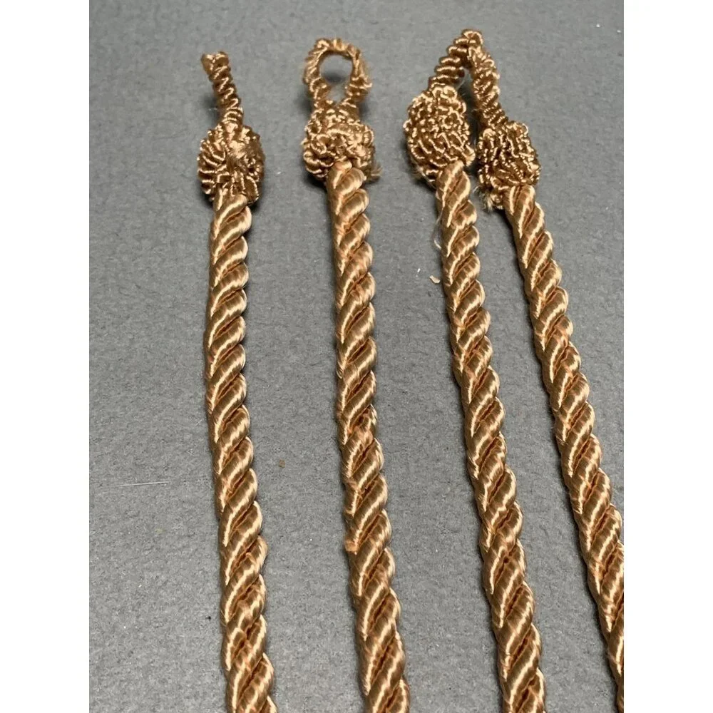 Vintage Brown Tassel Curtain Tiebacks 13